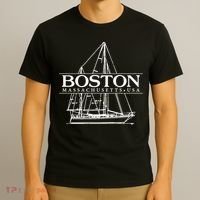 Boston Massachusetts Souvenir Sailing Great Gift T-Shirt thumb 3