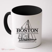 Boston Massachusetts Souvenir Sailing Great Gift Coffee Mug thumb 0