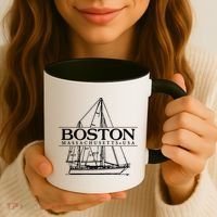 Boston Massachusetts Souvenir Sailing Great Gift Coffee Mug thumb 3