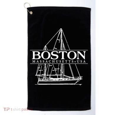 Boston Massachusetts Souvenir Sailing Great Gift Golf Towel