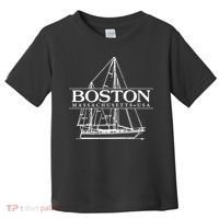 Boston Massachusetts Souvenir Sailing Great Gift Toddler T-Shirt thumb 0