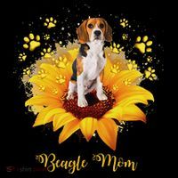 Beagle Mom Sunflower With Dog Paw MotherS Day Coffee Mug thumb 5