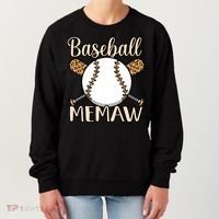 Baseball Memaw Sports Player Lover Coach Graphic Cool Gift Women's Sweatshirt thumb 0