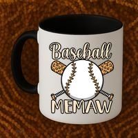 Baseball Memaw Sports Player Lover Coach Graphic Cool Gift Coffee Mug thumb 2