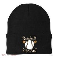 Baseball Memaw Sports Player Lover Coach Graphic Cool Gift Beanie thumb 0