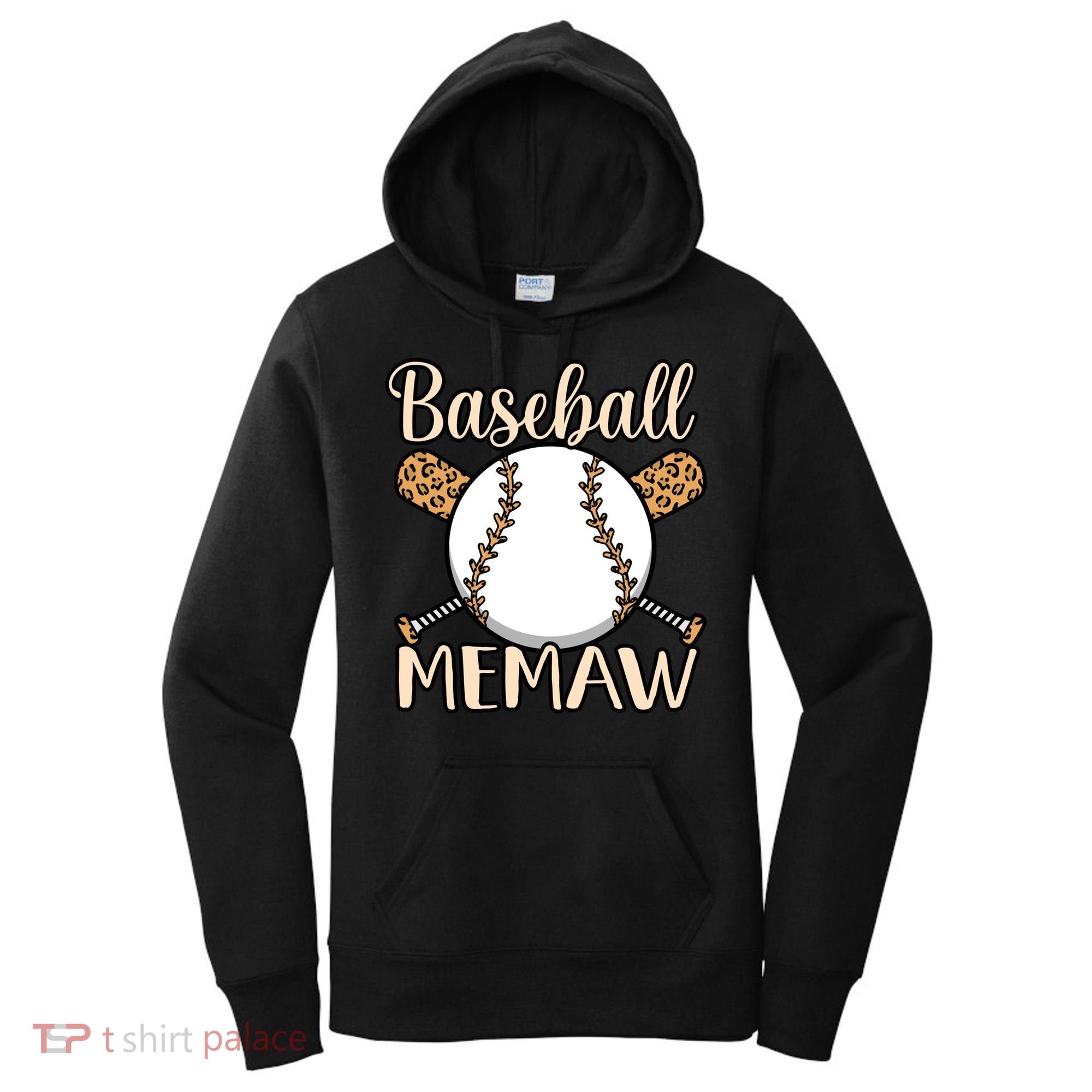 Baseball Memaw Sports Player Lover Coach Graphic Cool Gift Women's Hoodie