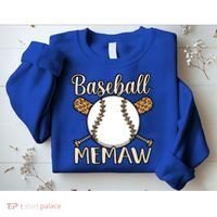 Baseball Memaw Sports Player Lover Coach Graphic Cool Gift Sweatshirt thumb 2