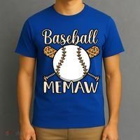Baseball Memaw Sports Player Lover Coach Graphic Cool Gift T-Shirt thumb 3