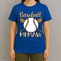 Baseball Memaw Sports Player Lover Coach Graphic Cool Gift T-Shirt thumb 4