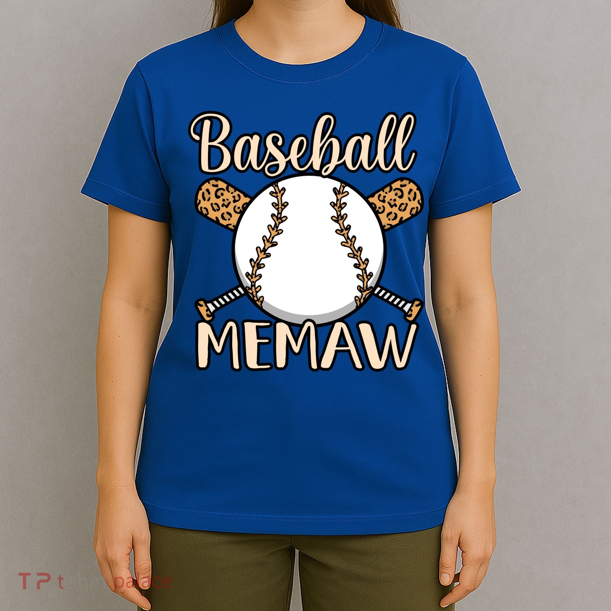 Baseball Memaw Sports Player Lover Coach Graphic Cool Gift T-Shirt