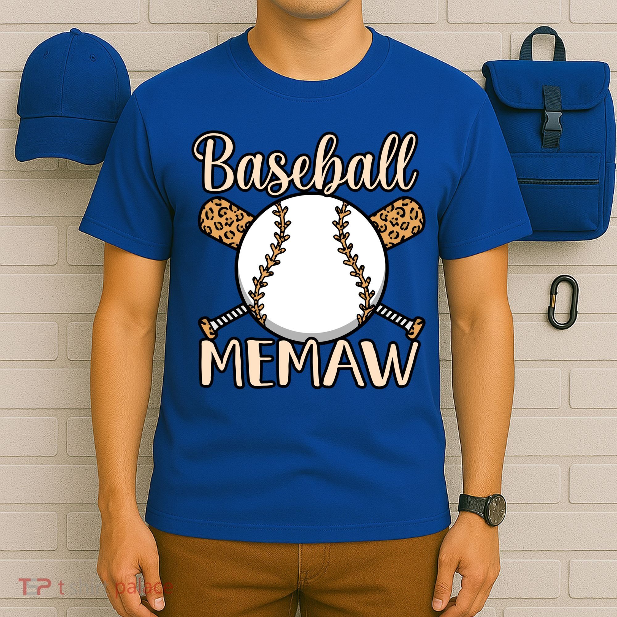 Baseball Memaw Sports Player Lover Coach Graphic Cool Gift T-Shirt