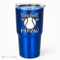Baseball Memaw Sports Player Lover Coach Graphic Cool Gift Tumbler thumb 0