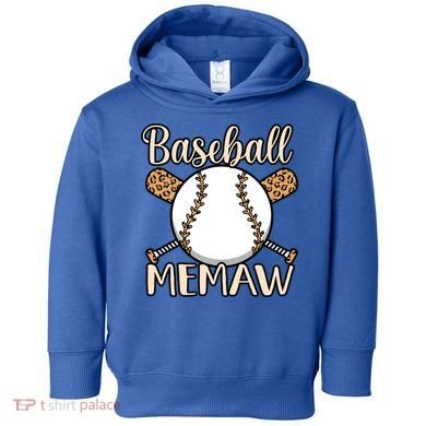 Baseball Memaw Sports Player Lover Coach Graphic Cool Gift Toddler Hoodie