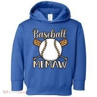 Baseball Memaw Sports Player Lover Coach Graphic Cool Gift Toddler Hoodie thumb 0