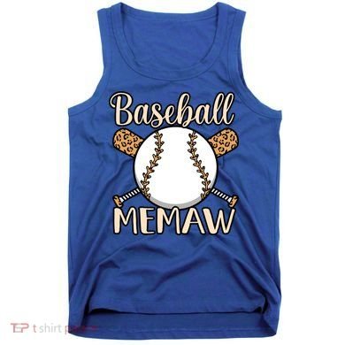 Baseball Memaw Sports Player Lover Coach Graphic Cool Gift Tank Top
