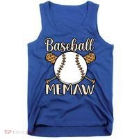 Baseball Memaw Sports Player Lover Coach Graphic Cool Gift Tank Top thumb 0