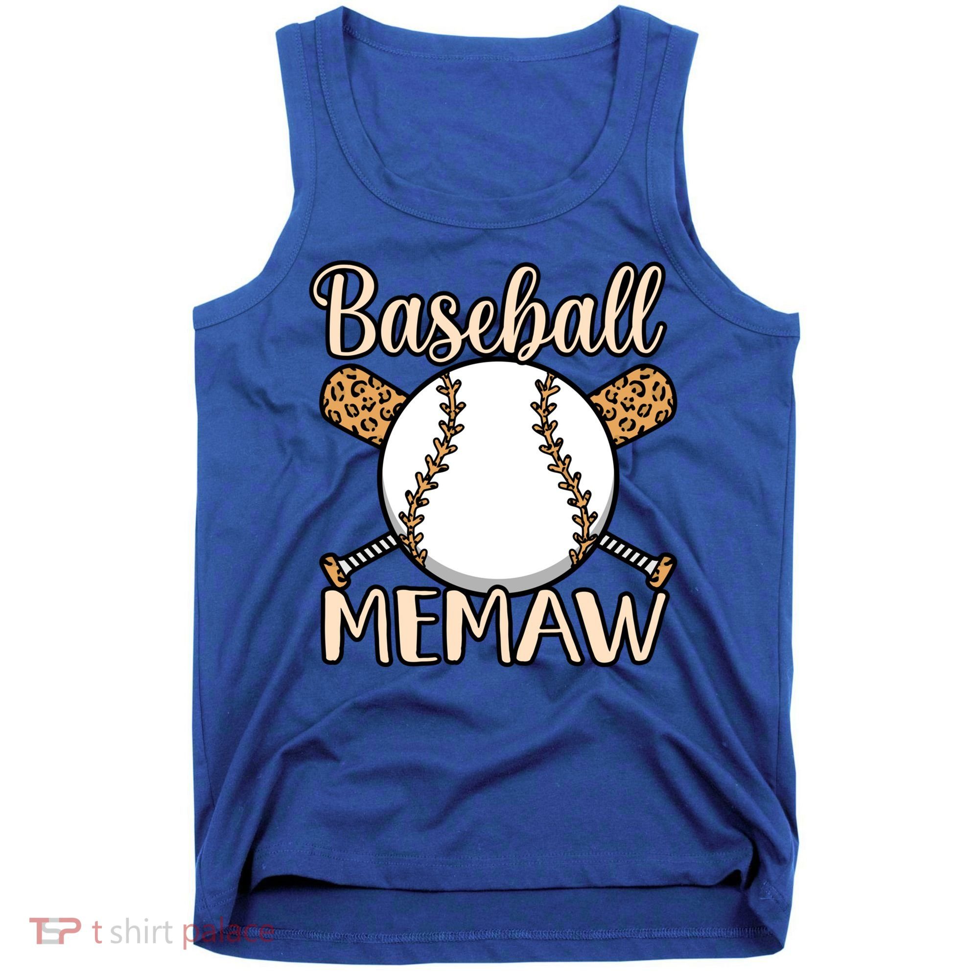 Baseball Memaw Sports Player Lover Coach Graphic Cool Gift Tank Top