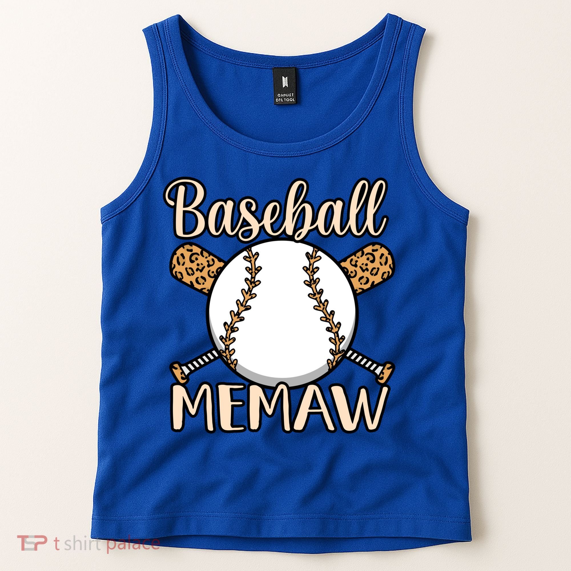 Baseball Memaw Sports Player Lover Coach Graphic Cool Gift Tank Top