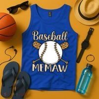 Baseball Memaw Sports Player Lover Coach Graphic Cool Gift Tank Top thumb 4