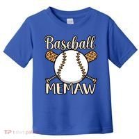 Baseball Memaw Sports Player Lover Coach Graphic Cool Gift Toddler T-Shirt thumb 0