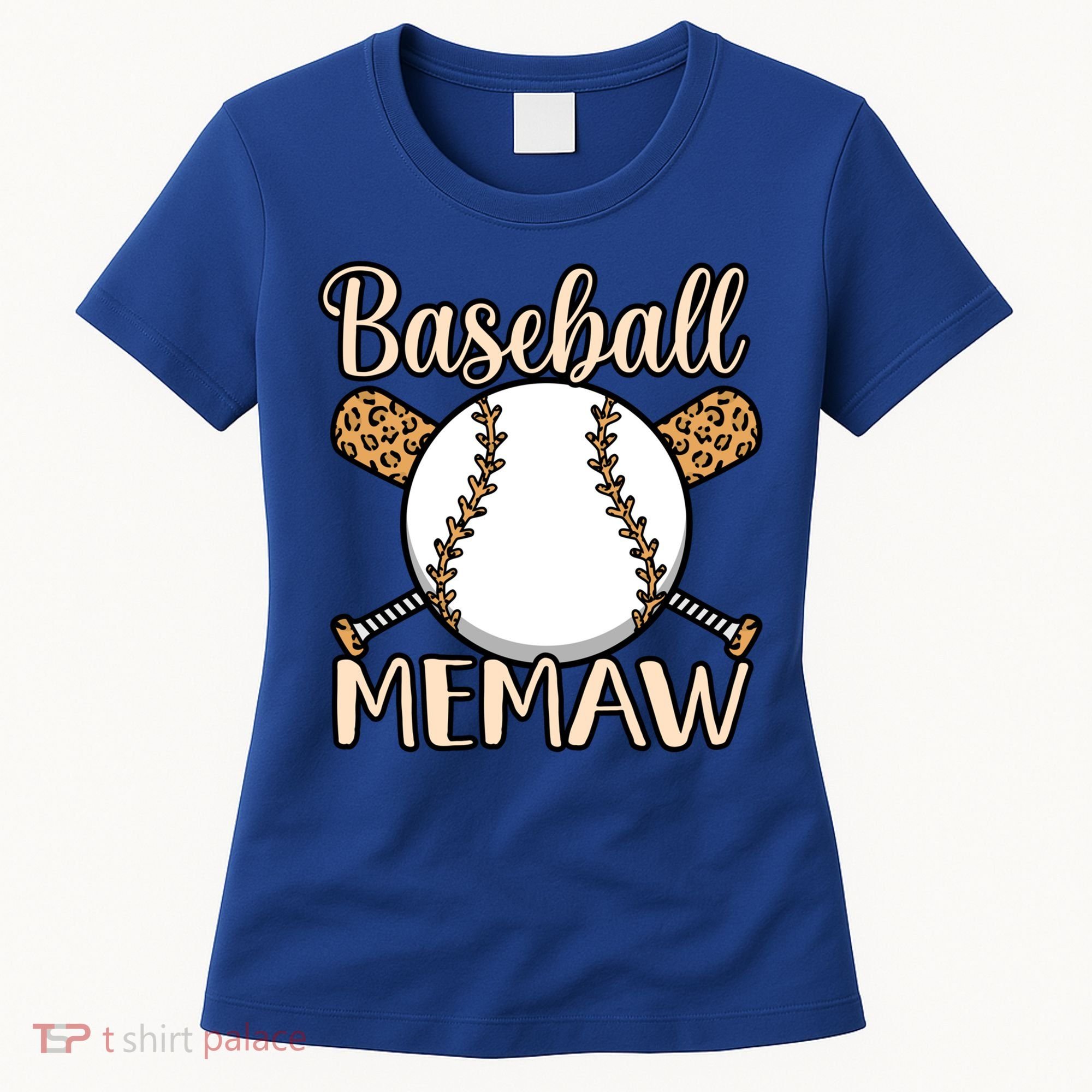 Baseball Memaw Sports Player Lover Coach Graphic Cool Gift Women's T-Shirt