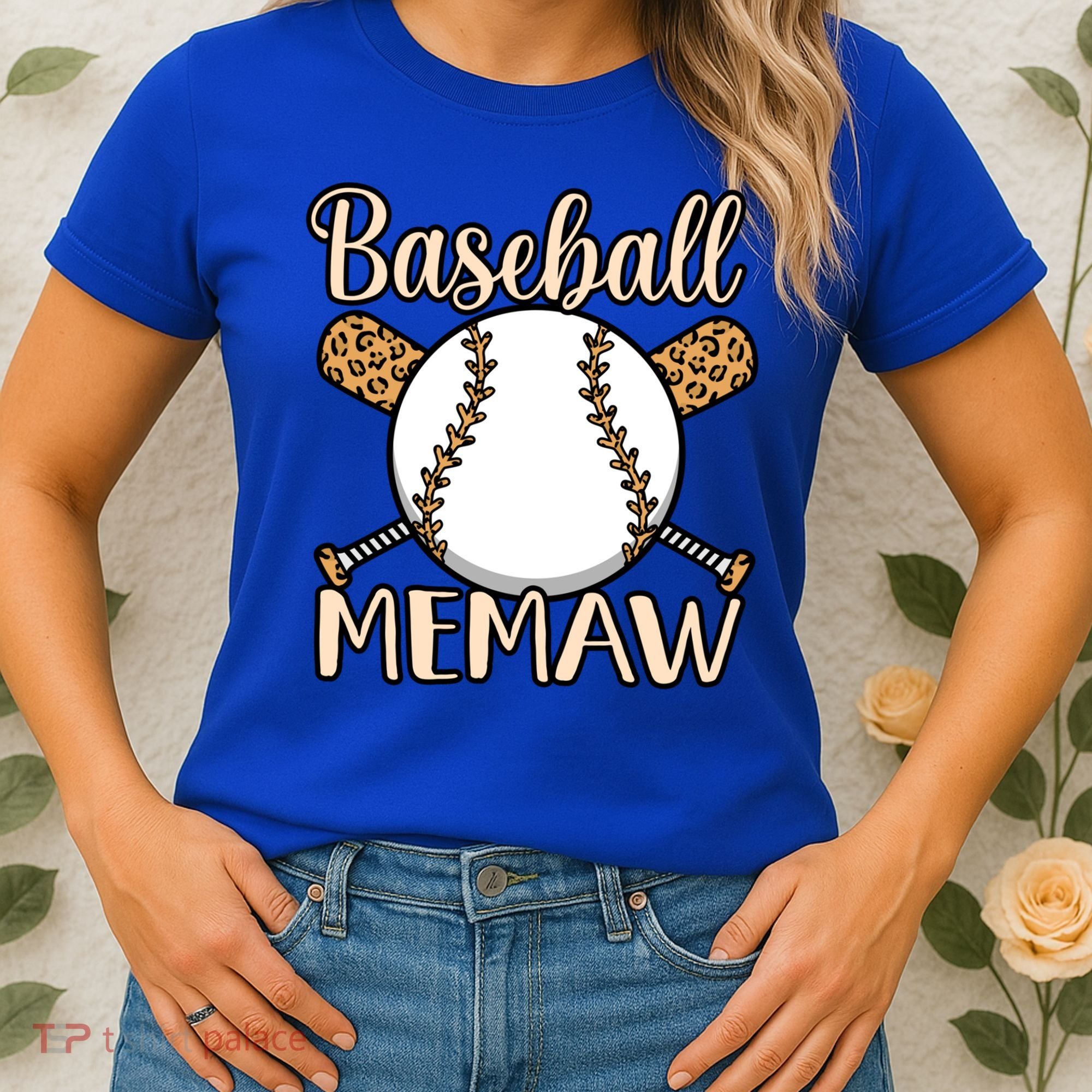 Baseball Memaw Sports Player Lover Coach Graphic Cool Gift Women's T-Shirt