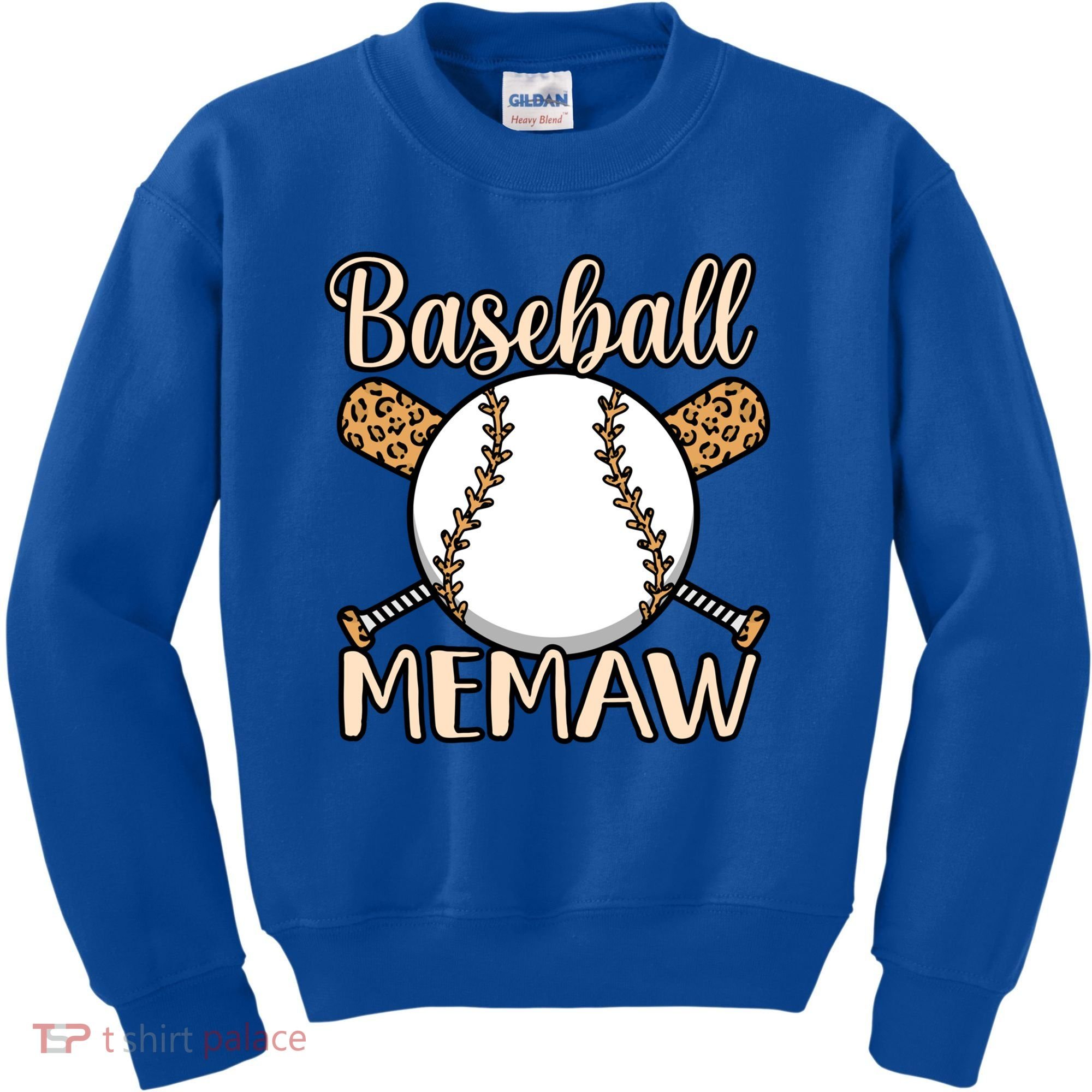 Baseball Memaw Sports Player Lover Coach Graphic Cool Gift Kids Sweatshirt