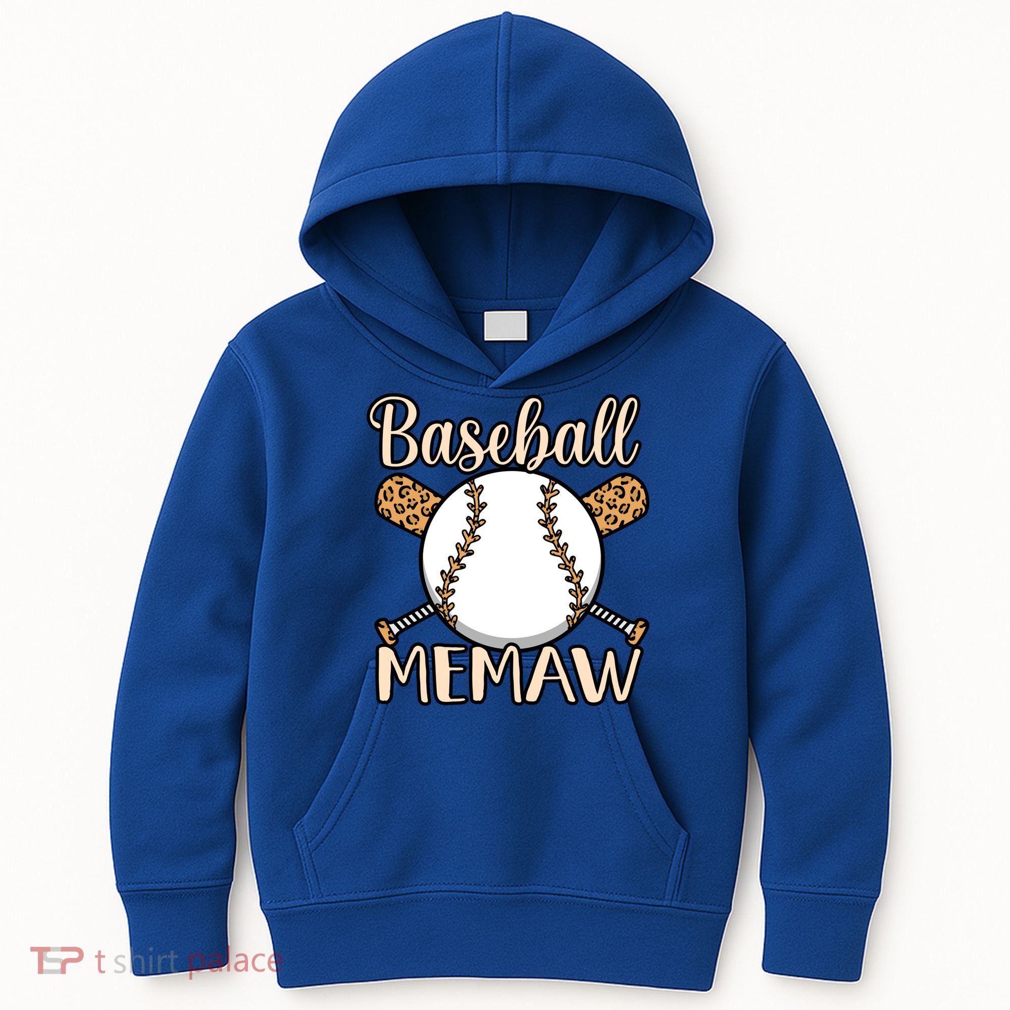 Baseball Memaw Sports Player Lover Coach Graphic Cool Gift Kids Hoodie