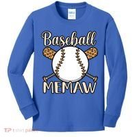 Baseball Memaw Sports Player Lover Coach Graphic Cool Gift Kids Long Sleeve Shirt thumb 0