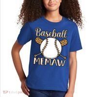 Baseball Memaw Sports Player Lover Coach Graphic Cool Gift Kids T-Shirt thumb 2