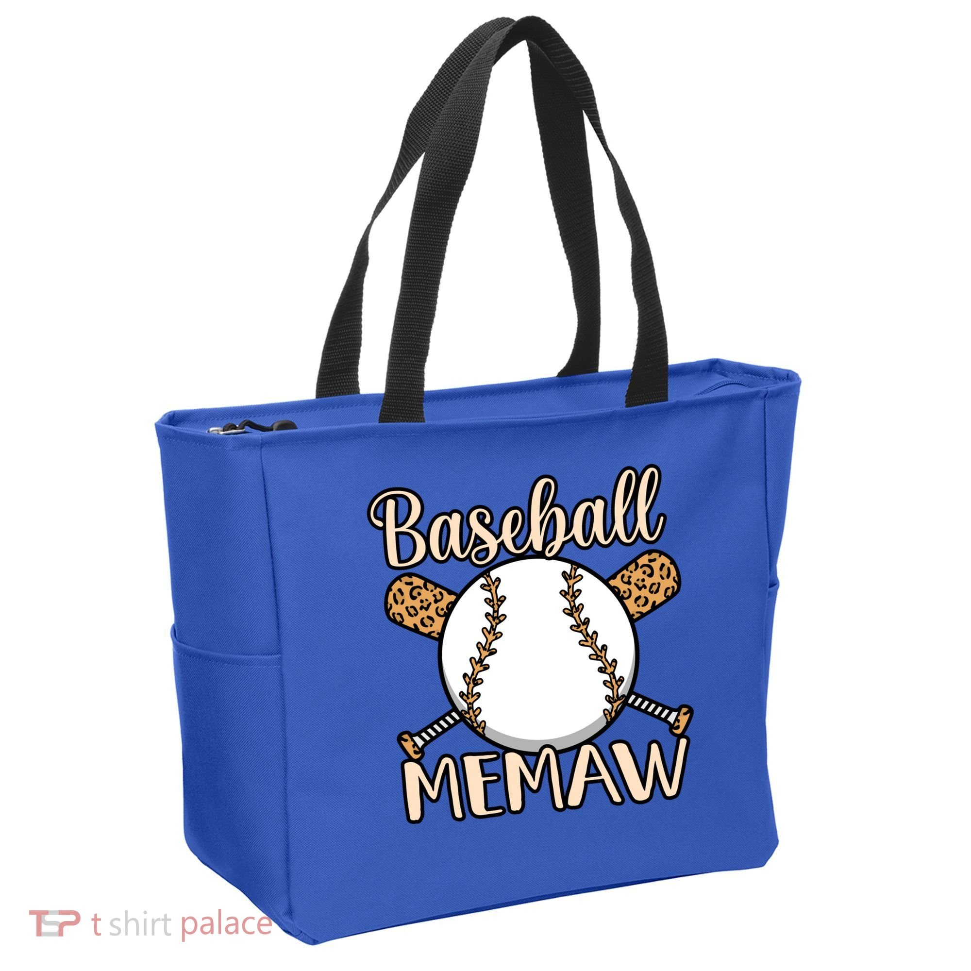 Baseball Memaw Sports Player Lover Coach Graphic Cool Gift Tote Bag