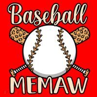 Baseball Memaw Sports Player Lover Coach Graphic Cool Gift Santa Hat thumb 1