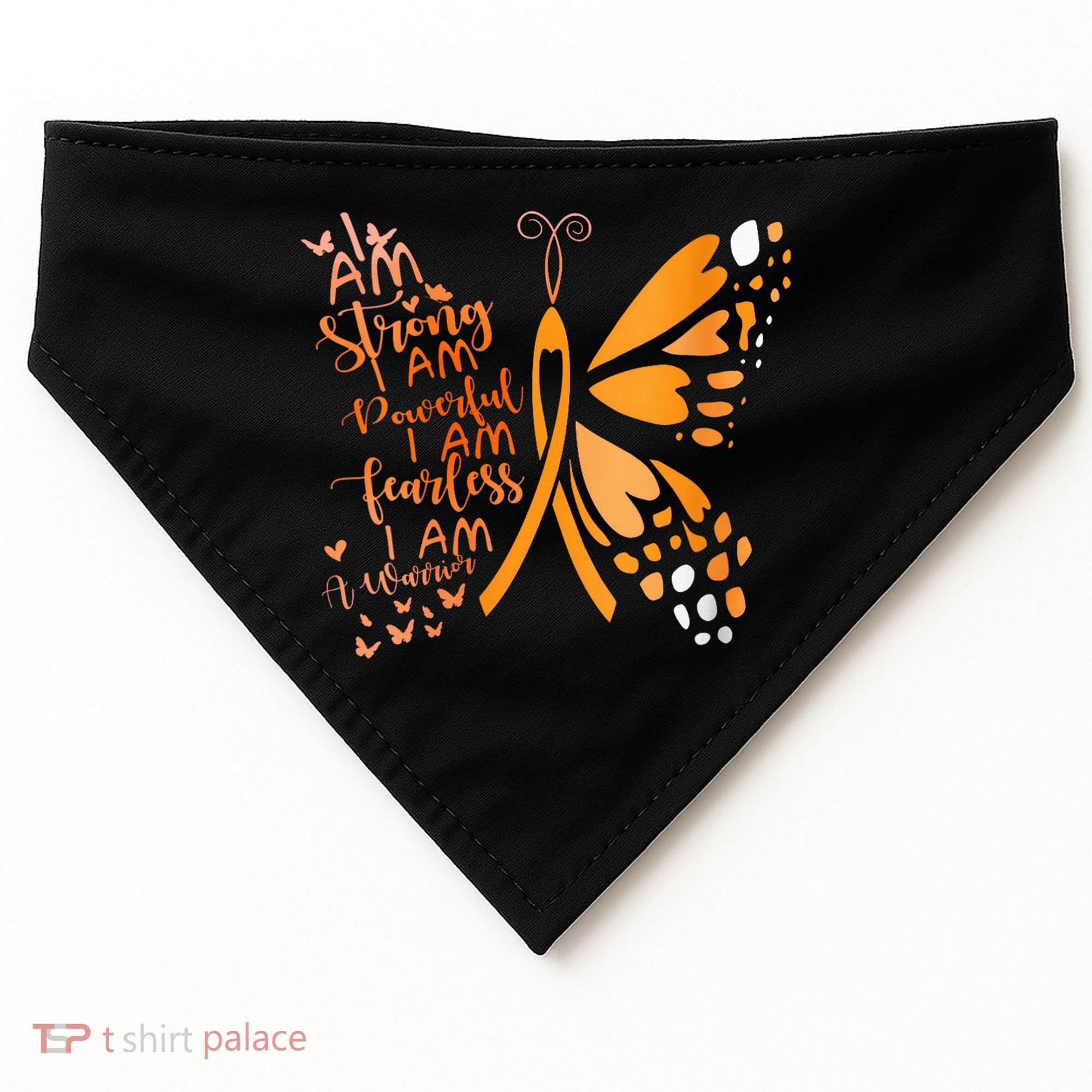 Butterfly Multiple Sclerosis Awareness USA-Made Doggie Bandana