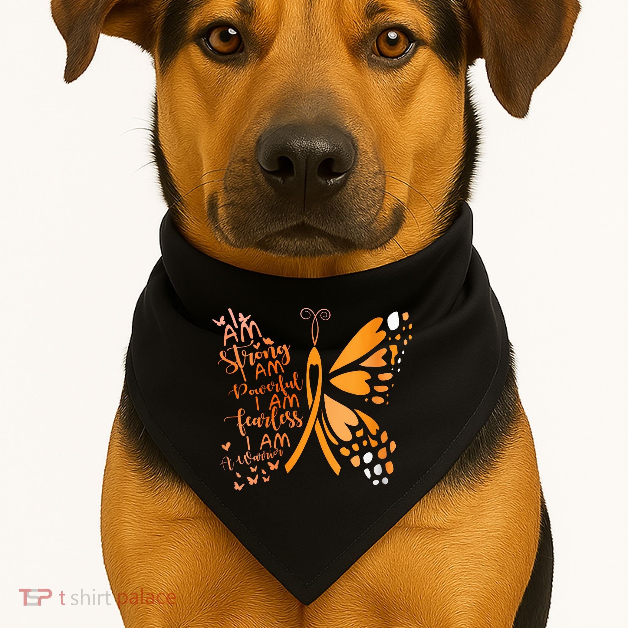 Butterfly Multiple Sclerosis Awareness USA-Made Doggie Bandana