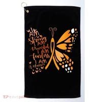 Butterfly Multiple Sclerosis Awareness Golf Towel thumb 0