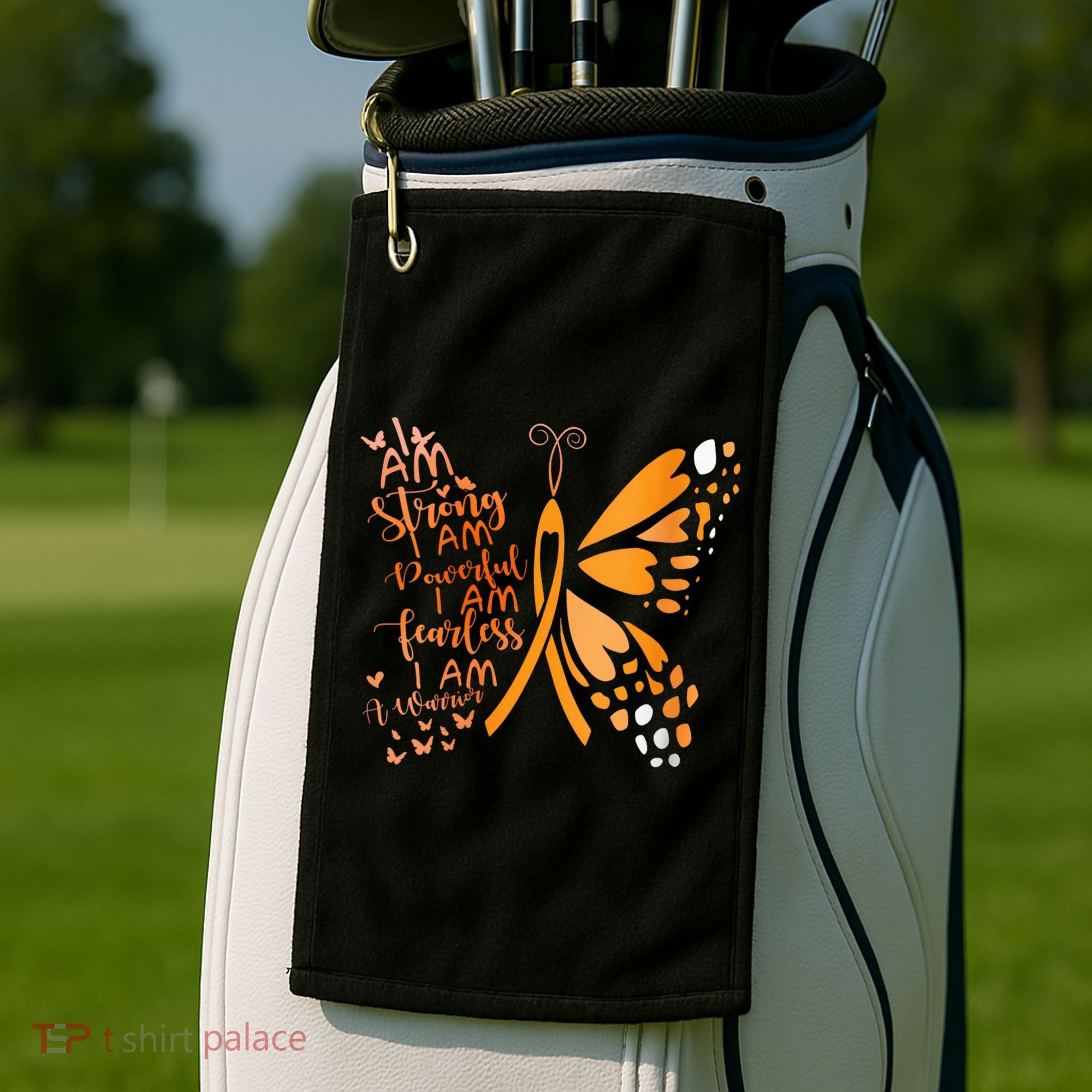 Butterfly Multiple Sclerosis Awareness Golf Towel
