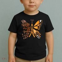Butterfly Multiple Sclerosis Awareness Toddler T-Shirt thumb 2
