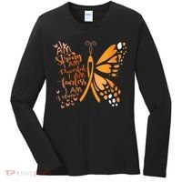 Butterfly Multiple Sclerosis Awareness Women's Long Sleeve Shirt thumb 0