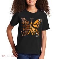 Butterfly Multiple Sclerosis Awareness Kids T-Shirt thumb 2