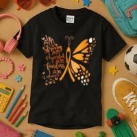Butterfly Multiple Sclerosis Awareness Kids T-Shirt thumb 3