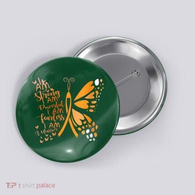 Butterfly Multiple Sclerosis Awareness Button