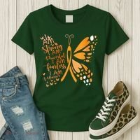 Butterfly Multiple Sclerosis Awareness Women's T-Shirt thumb 3