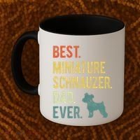 Best Miniature Schnauzer Dad Ever Dog Daddy Fathers Day Coffee Mug thumb 2