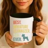 Best Miniature Schnauzer Dad Ever Dog Daddy Fathers Day Coffee Mug thumb 3