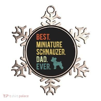 Best Miniature Schnauzer Dad Ever Dog Daddy Fathers Day Ornament
