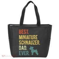 Best Miniature Schnauzer Dad Ever Dog Daddy Fathers Day Tote Bag thumb 0