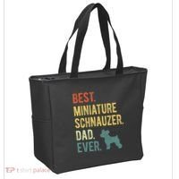 Best Miniature Schnauzer Dad Ever Dog Daddy Fathers Day Tote Bag thumb 2