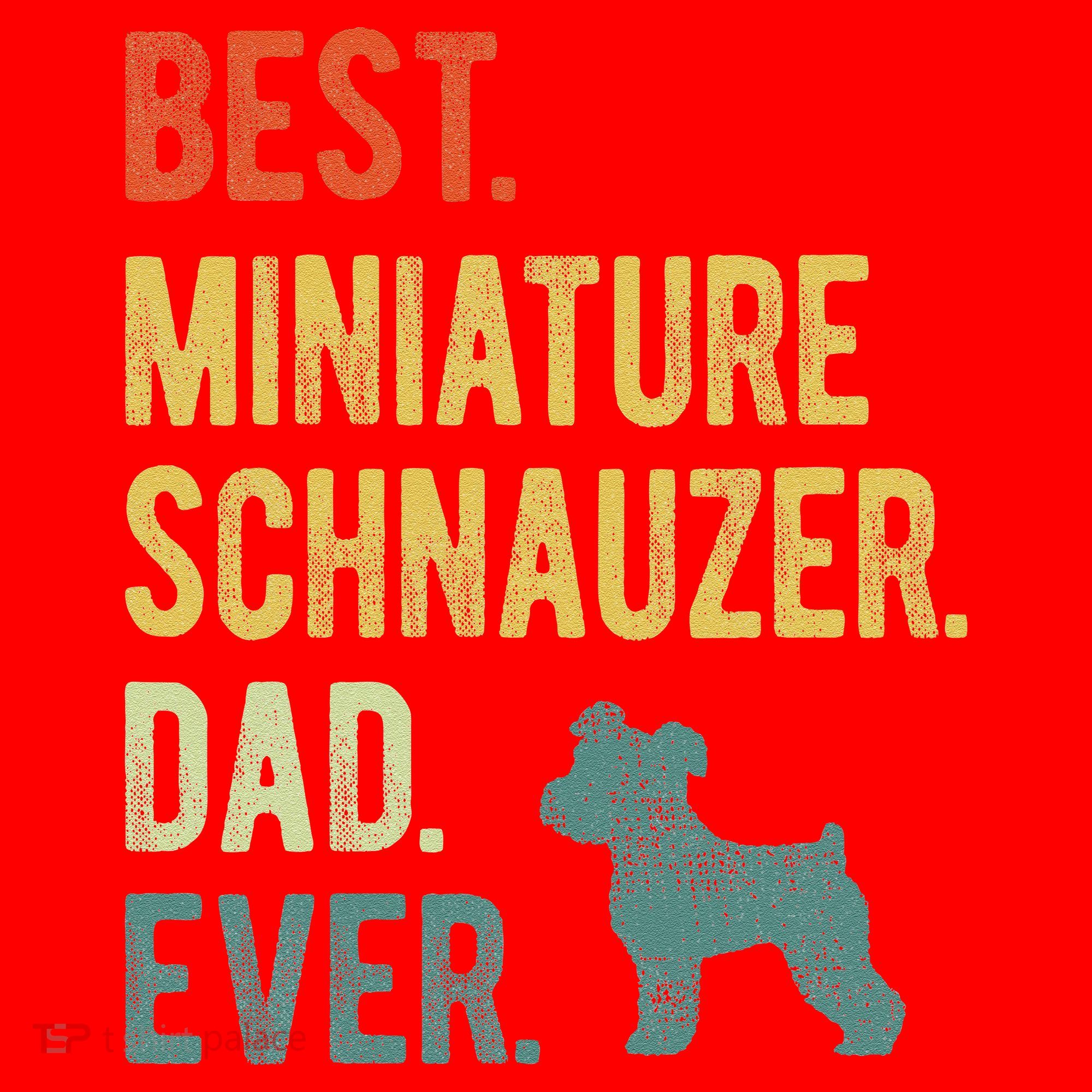 Best Miniature Schnauzer Dad Ever Dog Daddy Fathers Day Santa Hat
