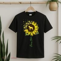Boxer Mom Sunflower Boxer Dog Gifts Dog Mom Mama T-Shirt thumb 2
