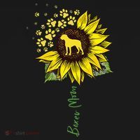 Boxer Mom Sunflower Boxer Dog Gifts Dog Mom Mama Polo thumb 3